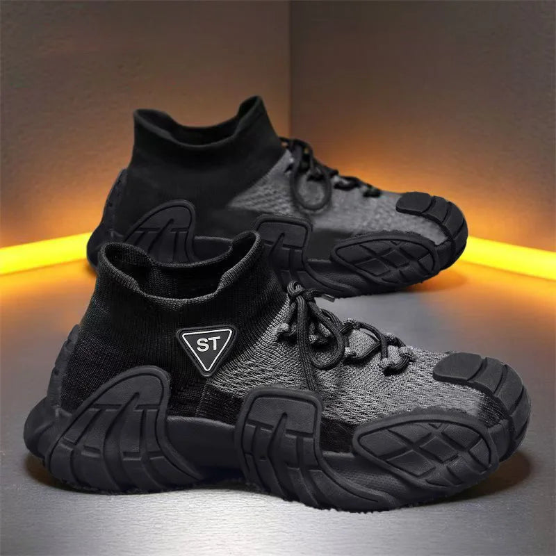 Men Sports Shoes Breathable Work Sneakers Lightweight Anti Puncture Safety Shoes Male Indestructible Boots Free Shipping