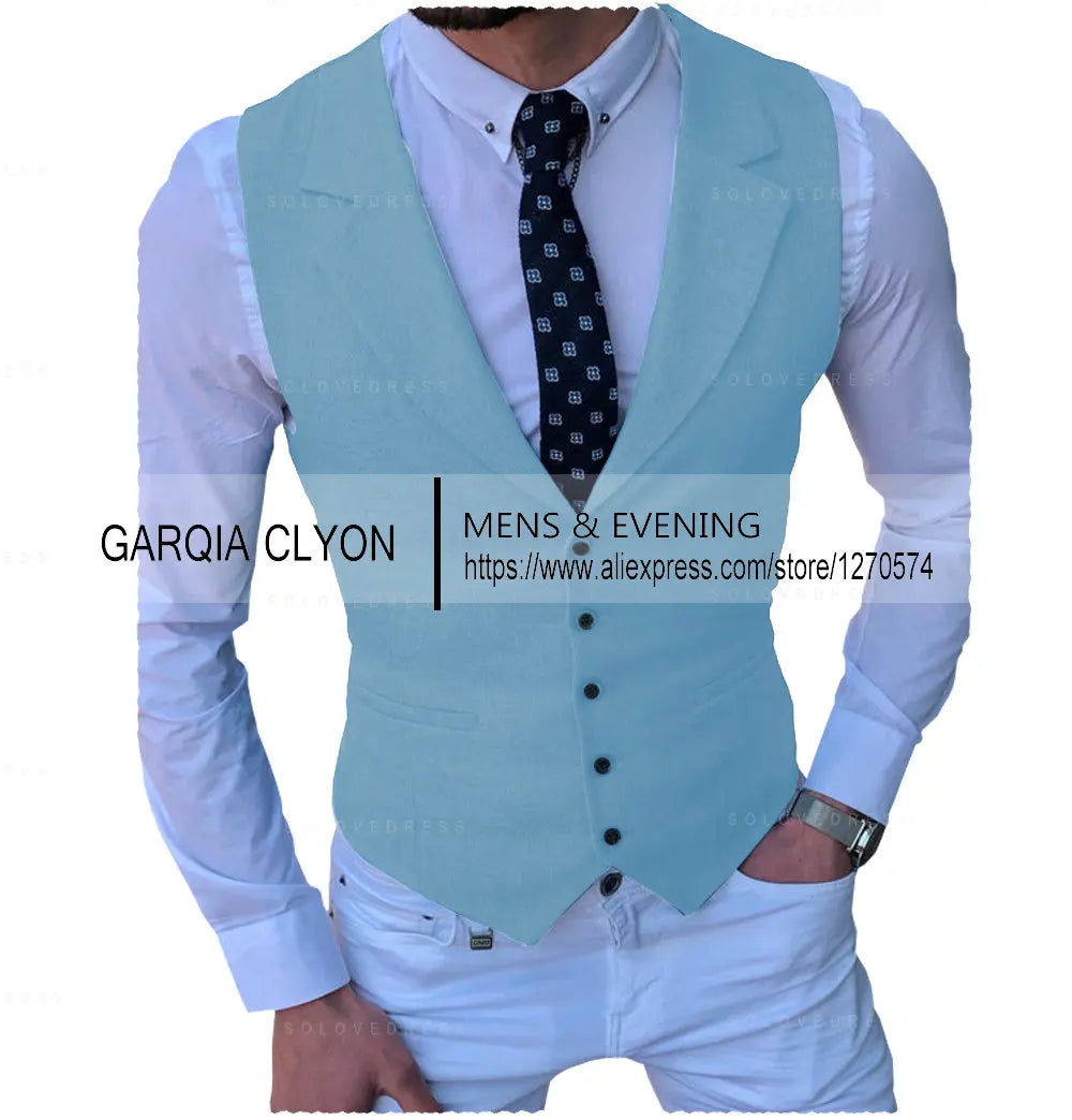 Men's Suits Vest New Arrival Classic Single Breasted Casual  Business Formal Suits Waistcoat For Jacket Groomsmen For Wedding
