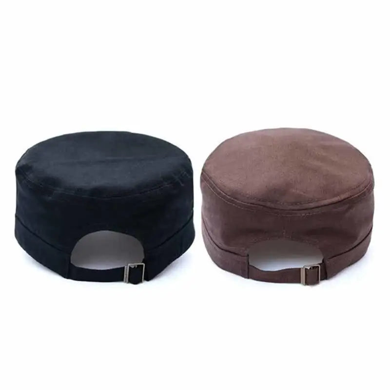 Hat Men's Flat Military Hat Is Simple And Versatile, Middle-Aged Hat Spring And Autumn Duck Tongue Casual Fashion New Style