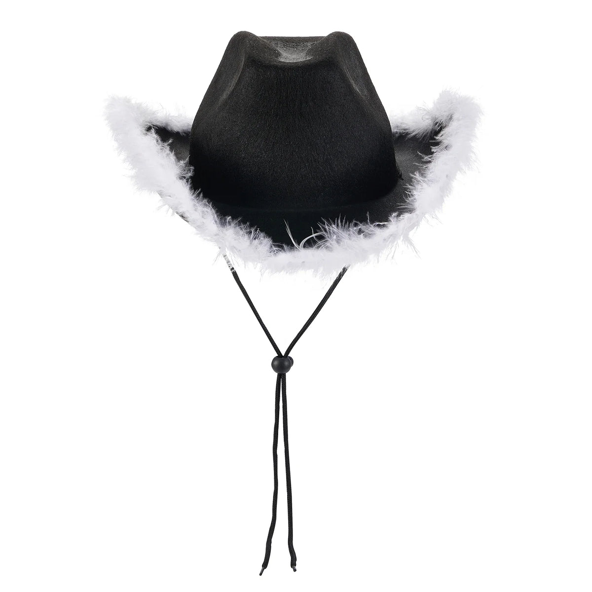 Women'S Western Cowboy Hat  Adult Solid Color Fur Trimmed Wide Brimmed Hat  Yuppie Gentleman Style Date Party Women'S Hat