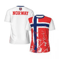 Norway Graphic Kid's T-shirt Fashion Sports Loose Short Sleeve Summer New Design 3D Printed Fitness Tees Football T Shirts