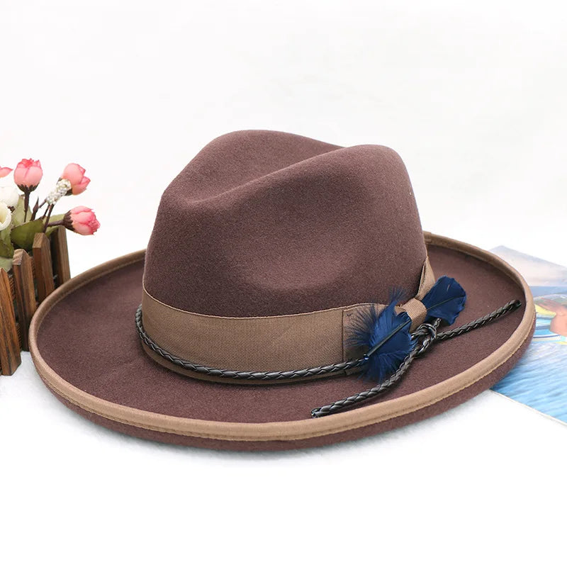 men hat  green fedora  royal blue men`s hat  durby hat High top felt  hat for women  top hat  wide brim hat bowler hat