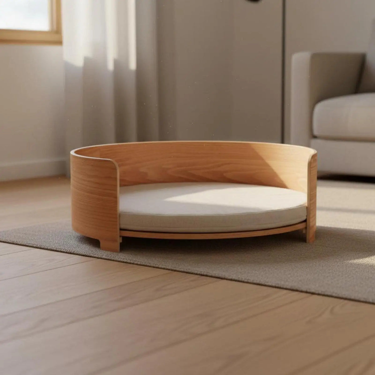 Industrial Shelter Four Season Pet Bedding Thick Cushioned Cat Bed Dog Lounger for Living Room Indoor Use