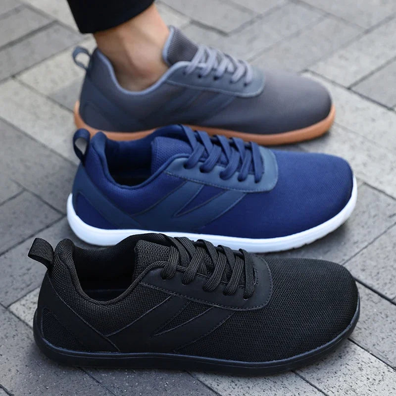 Men's and Women's Wide Toe Barefoot Shoes Outdoor Hiking Shoe Minimalist Running Shoes Lightweight and Breathable Walking Shoes