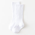 Baby Socks Newborn Kids Infant Girls Boys Knee High Sock Toddler Girl Solid Cotton Stripe Plain Long Sock For 0-3Years Children