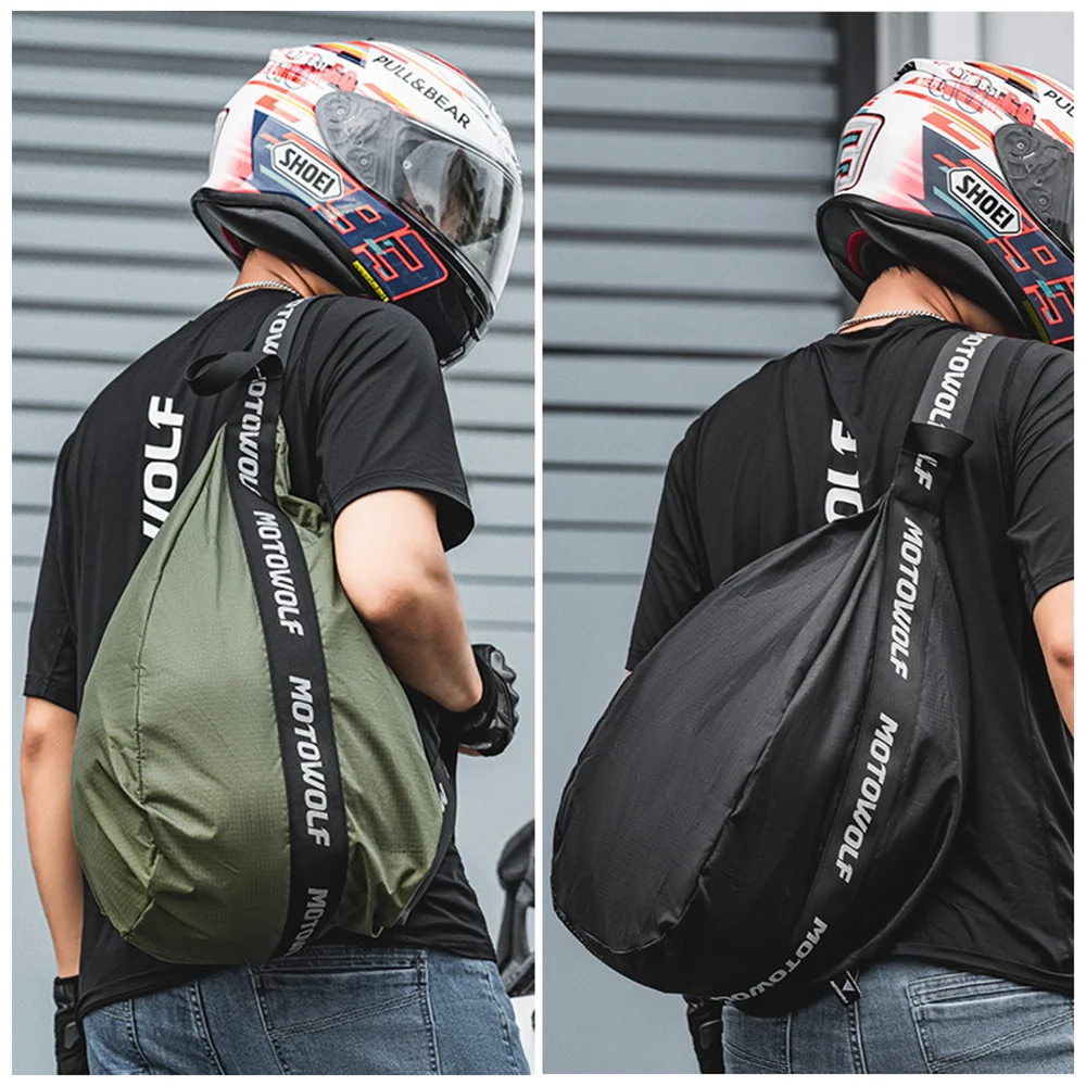 Simple Style Motorcycle Helmet Bag for Men Women Full Face Helmet Backpack Outdoor Sport Cycling Travel Bag Water-Repellent