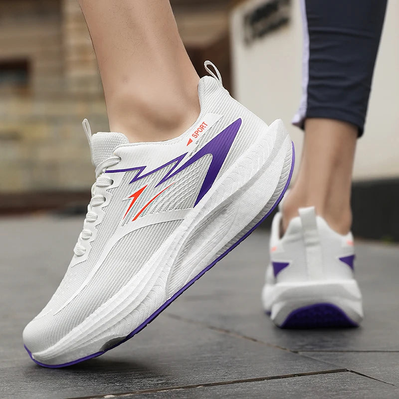 Marathon Running Shoes Men Casual Carbon Board Sports Breathable Lightweight Women's Comfortable Athletic Antiship Sneakers New