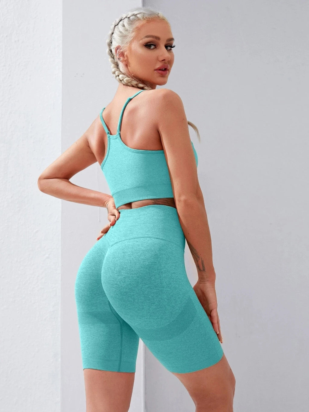 Women Sports Leggings Sportswear Woman Gym Legging Seamless Yoga Shorts Tummy Control Women's Shorts Fitness Female Clothing