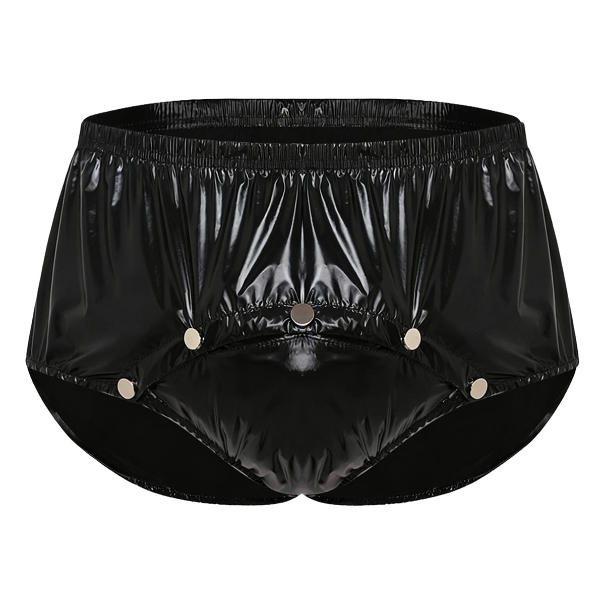 Swimwear Men's Metallic Shorts Waterproof Swimming Trunks Elastic Waistband Built-in Briefs Swim Boxer Shorts Athletic Swimsuit