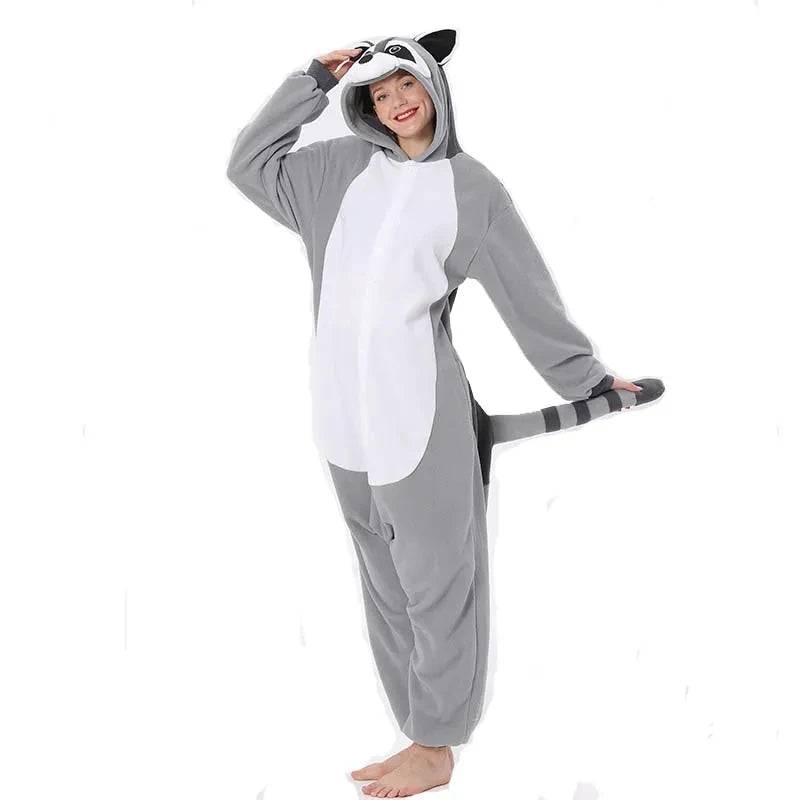 Men Pajamas Animal Warm Home Clothes Adult Women's Bodysuit Cartoon Pajamases Birthday Gift Masquerade Cosplay Costume 2026