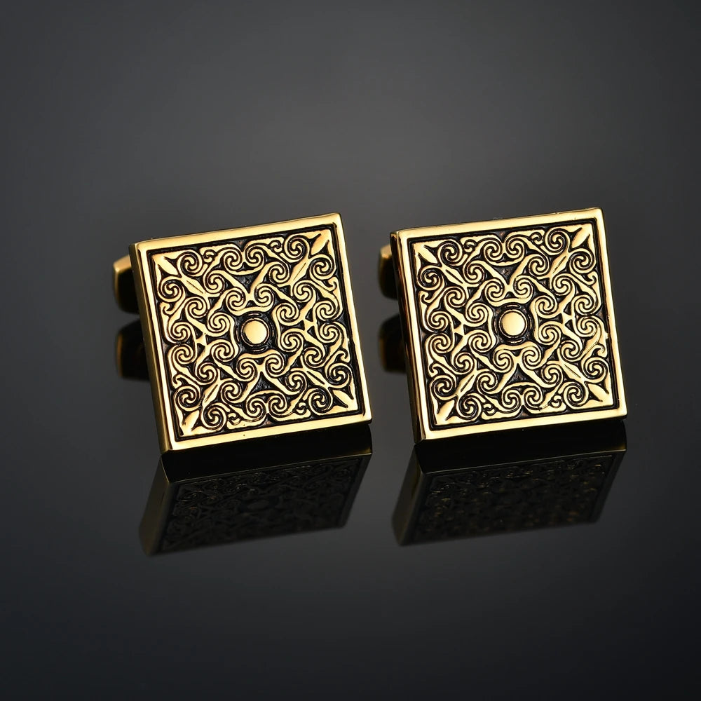 High Qualit Men's Jewelry Cufflinks Luxury Design Leather/Deer/Gold Bar/Fish/Bike Cufflinks French Shirt Gemelos