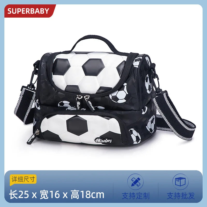 Football School Bags for Boys Shoulder Backpack Bagutte Children Spinal Protection Light Big Capacity Waterproof Backpack Kids