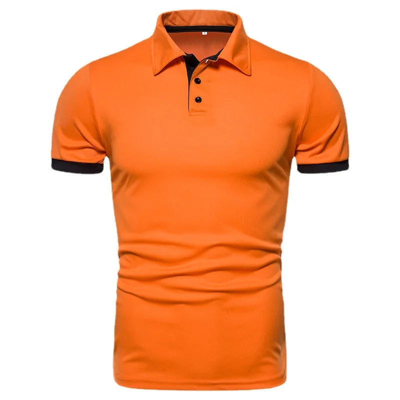 2026 New Mens Polo Shirts Solid Color Short Sleeve Men Polo Shirt Leisure Lapel Man Polo Shirt For Male Tops Shirts