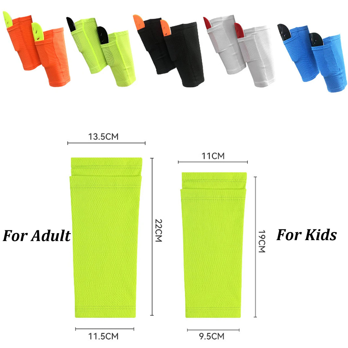 1 Set Soccer Shin Guards and Sock Sleeves For Adults and Kids Football Sports Training Equipment Protective Shin Guards Set