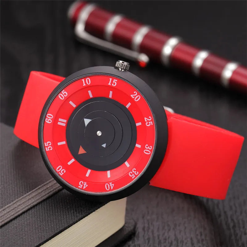 Men Cool Unique Designer Watches Reloj Hombre Boys Fashion Casual Rubber Band Quartz Cheap Watch Erkek Barato Saat Montre Homme