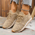 2025 New Sneakers for Women Fashion Breathable Comfortable Soft Sneakers Women Mesh Fabric Lace Up Woman Shoes Female Footwear