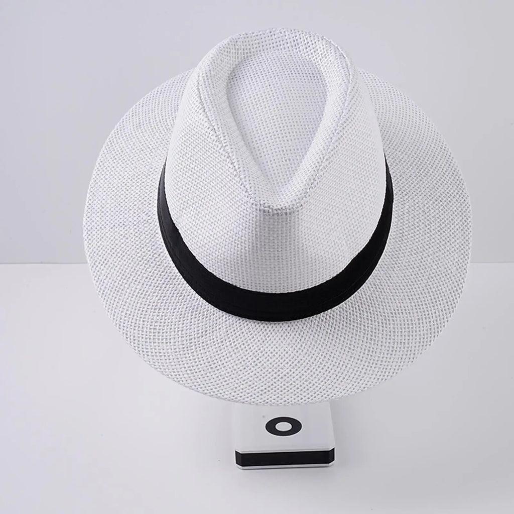 Summer Large Size 60cm Classic Sun Hats for Men Women Panama Hats Couple Wide Brim Beach Straw Hat Big Head Plus Size Fedora Hat