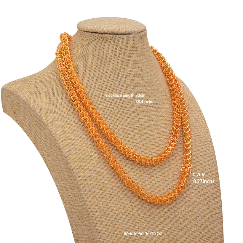 Women Jewelry Set Gold Plated High Quality Party African Bridal Flower Jewelry Set