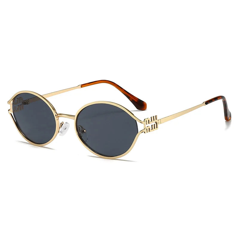 Sunglasses for Women Retro Oval 90s Sun Glasses Lightweight Vintage Cat Eye Trendy ShadesProtection Lens
