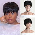 Synthetic Short Curly Black Wigs For Women 10 Inch Natural Looking Wig Suitable For Gathering Wedding Ball Party