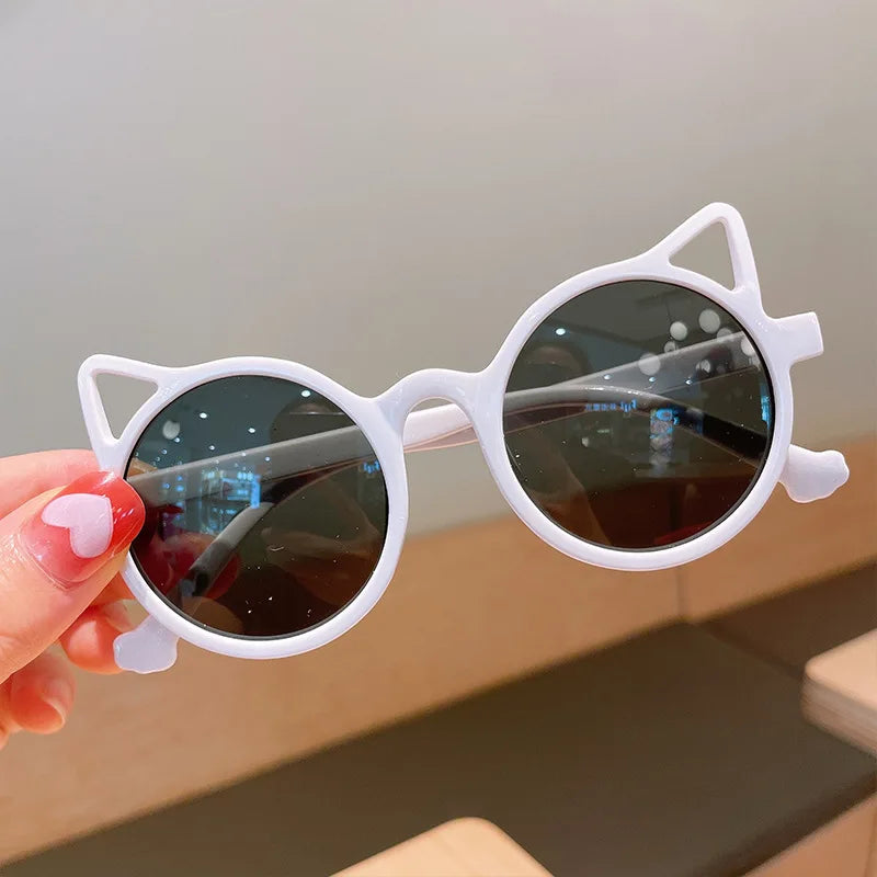 Kids Sunglasses Baby Girls Boys Cute Cartoon Animal Ears Sun Glasses Outdoor Sun Protection Classic Vintage Children Sunglasses