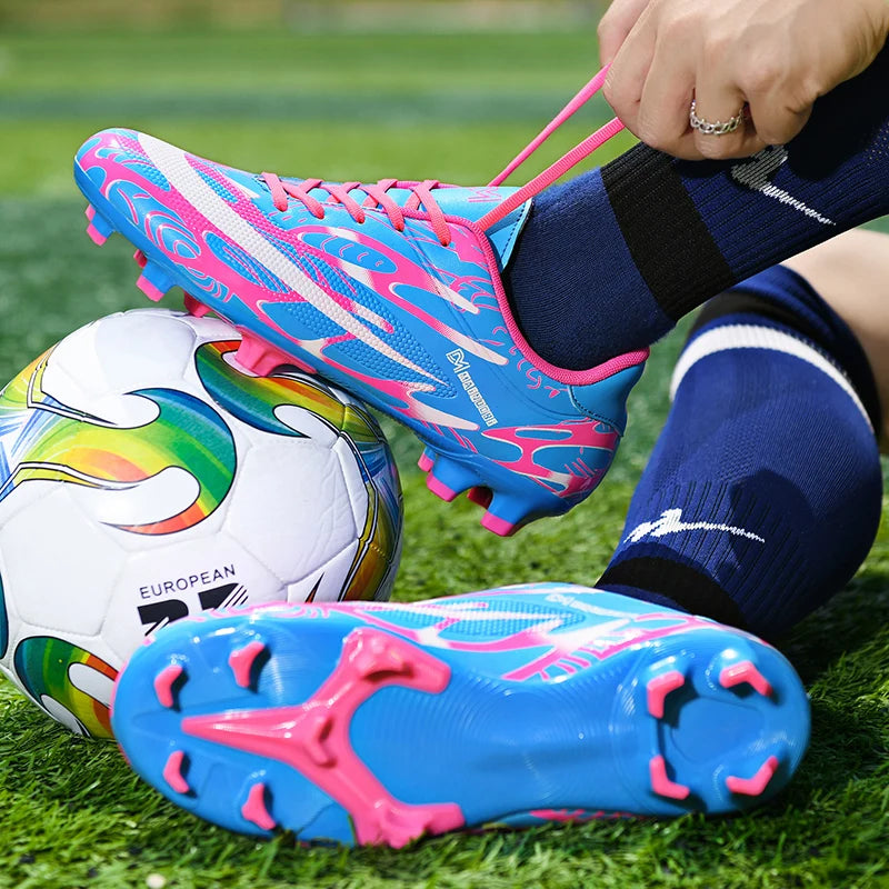 Soccer Shoes for Kids Teenagers Adults TF Soccer Cleats Football Shoes Boys Long Spikes Sneakers FG Zapatos De Futbol
