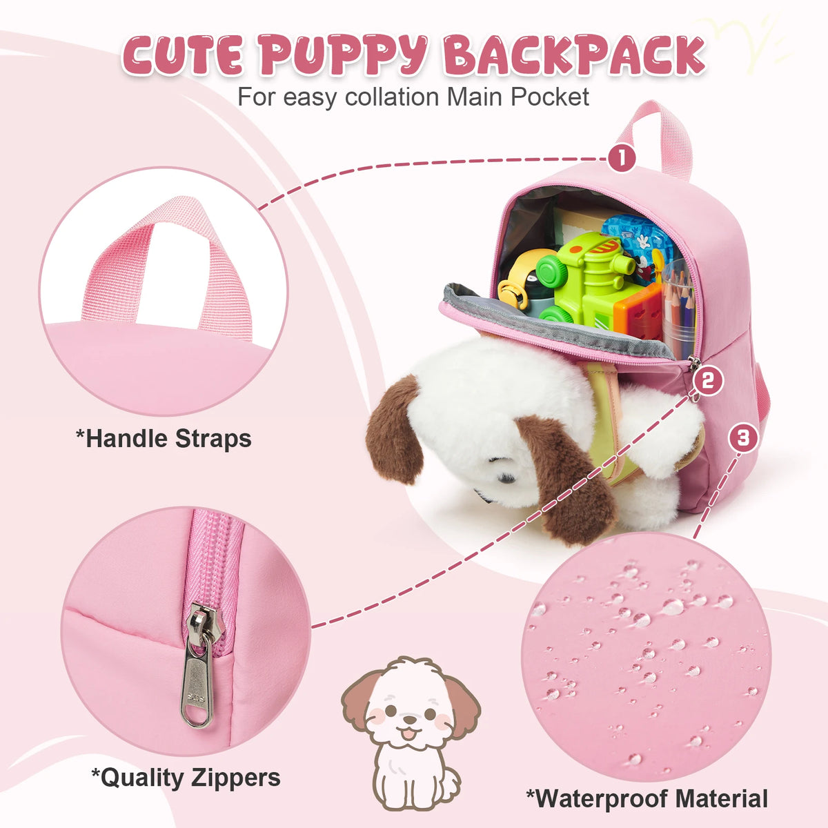 Plush Backpack Girls Boys Cute Preppy Kawaii Plushie Doll Fur Bag Children's Bag School Bag Mini Bags Kids Backpack Kindergarten