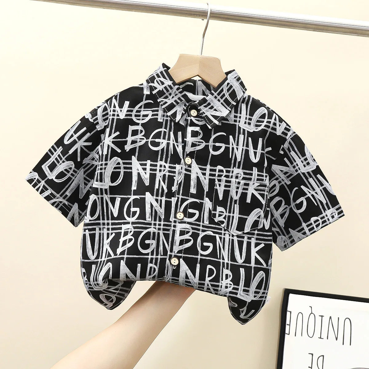 Fashion Colorful Boys Shirts Toddler Kids Tops Teenager Summer Outfits Children's Clothes