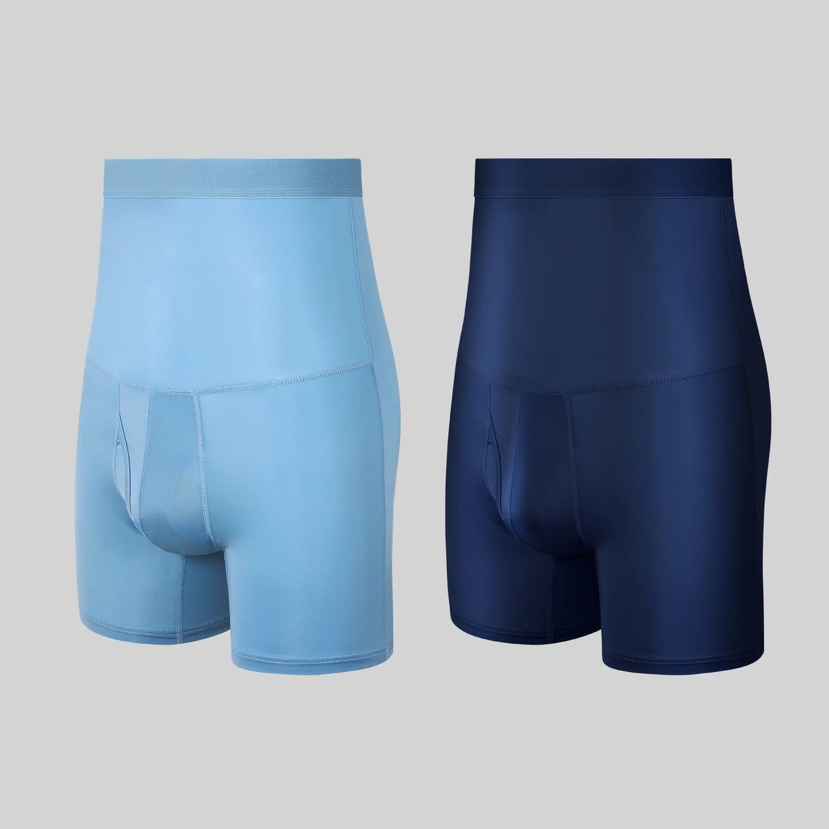 Men's sports underwear: high-waisted, belt-curving, plus-size, lengthened, anti-leg chafing, waist-protecting, flat-cut shorts