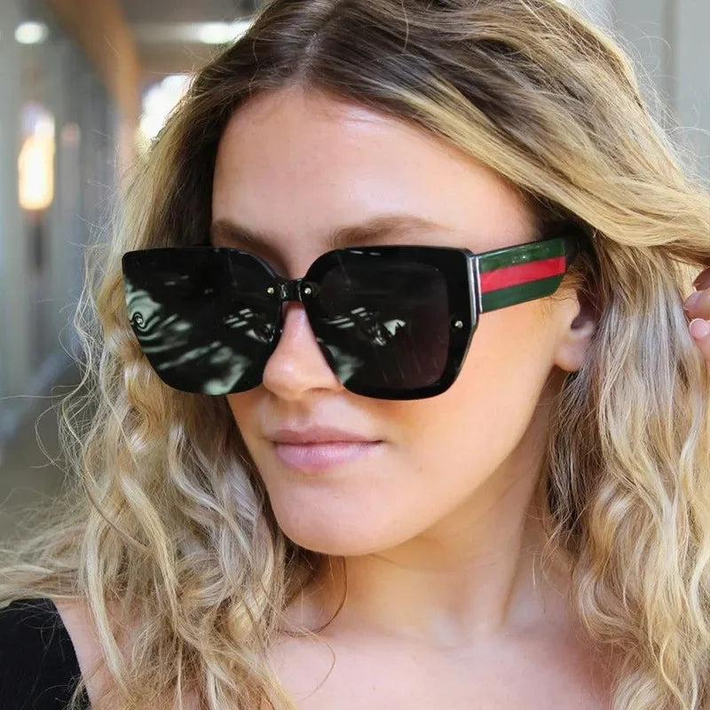 Women's Luxury Brand Sunglasses Woman High Quality Designer Sun Glasses Women Ladies Shade Oversized Eyewear Oculos De So