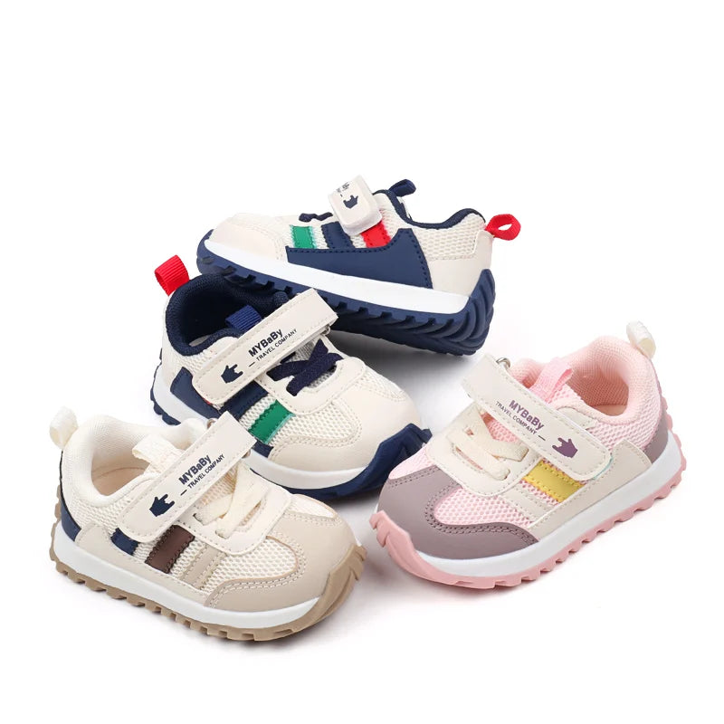Childern Sports Shoes  Spring and Autumn 0-2 Years Old Baby Girls and Boys Sneakers Non-slip Casual Toddler Shoes First Walkers