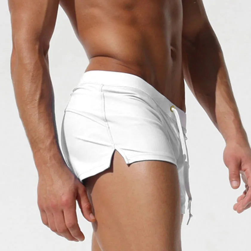2026 New Men Swimwear Sexy Swimming Trunks Swim Briefs Swimsuit Quick Dry Beach Shorts for Summer Vacation Men's Swimming Shorts