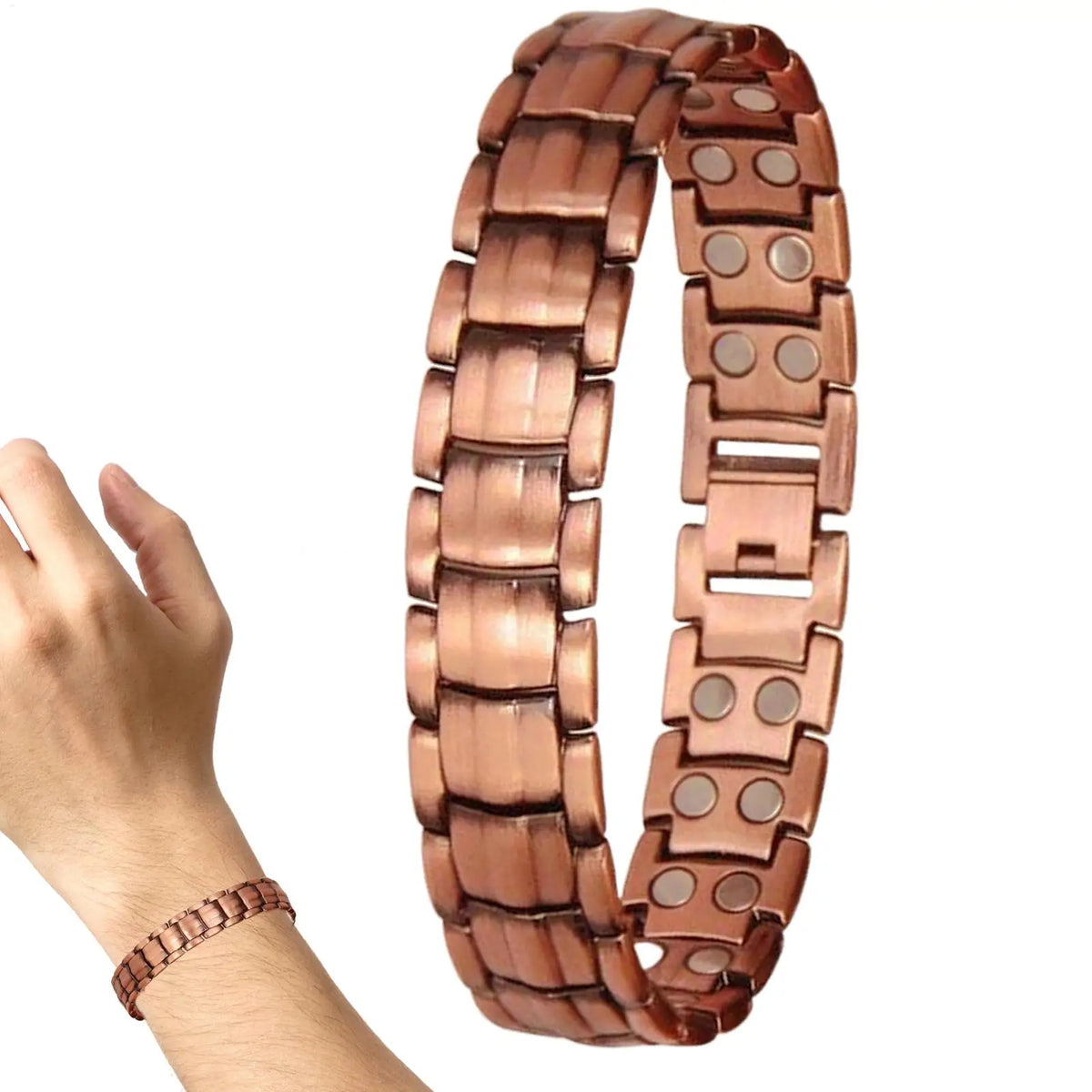 Magnetic Bracelets for Men Pure Copper Magnetic Bracelet Jewelry Arthriti s Pain Relief Jewelry Accessories for Running Sports