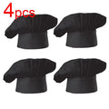 Men Master Cook Caps White Chef Hat Waiter Waitress Kitchen Work Hat Hotel Restaurant Canteen Bakery Kitchen Cap Barber Homework