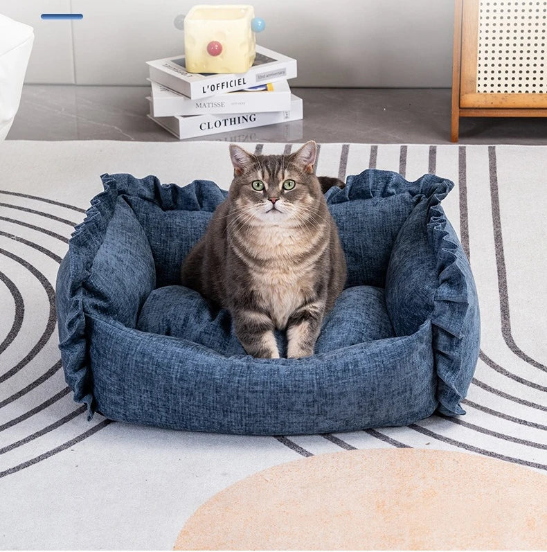 Pet Sofa Bed - Detachable Washable Small Dog and Cat Bed - Durable Nordic Style Mattress - Dog Bed - Pet Bed