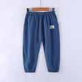 Children Pants Trousers for Boys Girls Cotton Linen Elastic Waist Summer Anti-Mosquito Pants Kids Clothing Long Pants 100-160cm