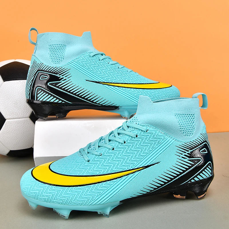 New Men Football Boots Kids Cleats Grass Soccer Shoes Futsal Indoor Ankle Match Training TF/FG Hot-selling Sport High-quality