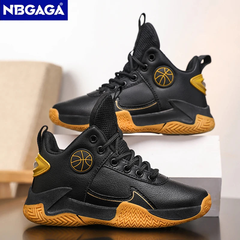 Children Basketball Shoes For Boys Girls Outdoor Trainning Non-slip Kid's Student Casual Running Sneaker Size 31-40