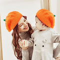 Halloween Children's Winter Woolen Hats Boys Girls Pumpkin Pattern Knitted Beret Hat For Kids 1-3 Years Wholesale