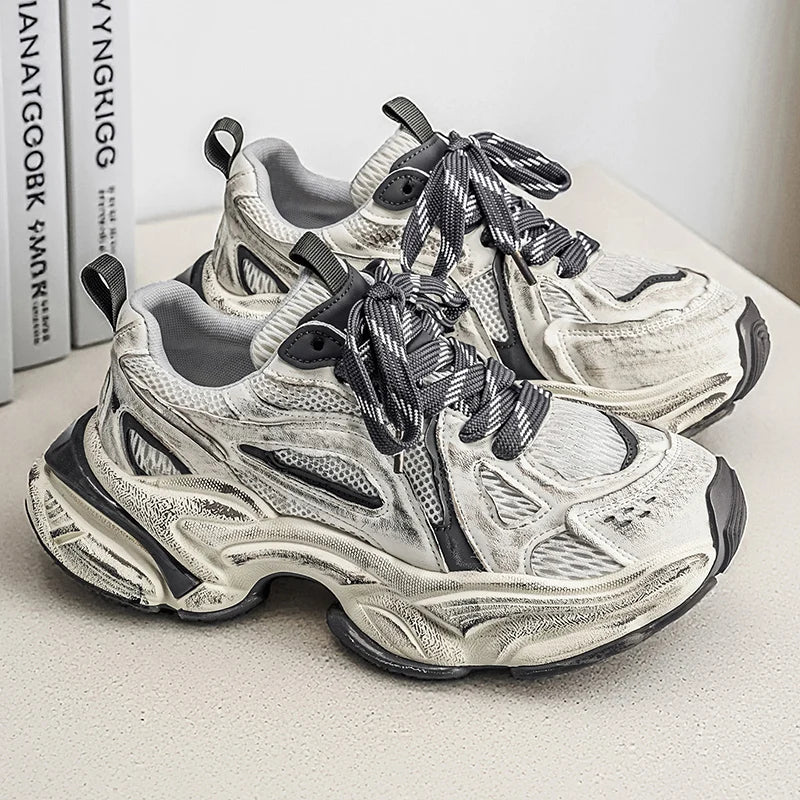 Shoes for Men Male Sneakers Return To The Ancients Platform Sports Shoes Casual Sneaker Wear-resistant Loafers All-match Fashion