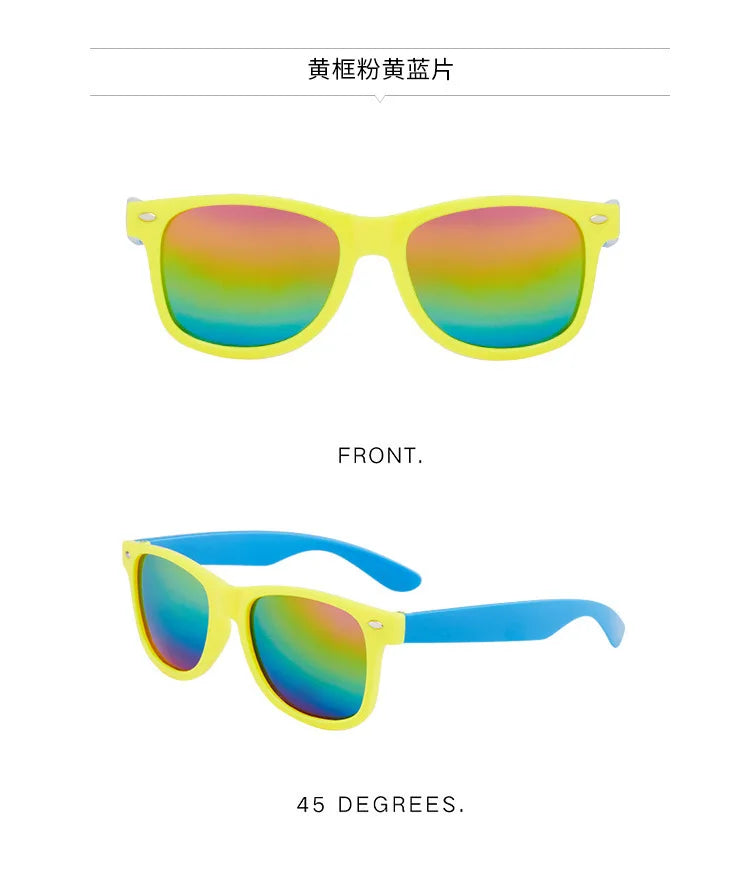 Eyewear Kid Sunglasses Boys Girls Baby Rice Staple Sunglasses Cute Colored Sunglasses Children T155