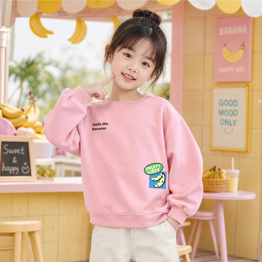 Girls Toddler Cartoon Fashion Sweatshirt Casual Loose Printed Autumn Winter Outer Wear New Design Comfortable Clothing for Boys
