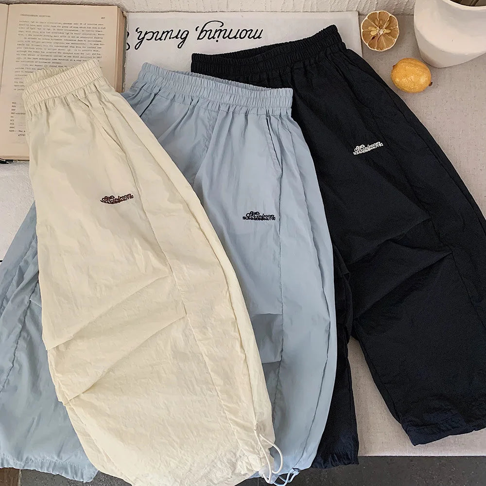 Children Clothing Kids Fashion Korean Style Versatile Long Pants 2026 Summer New Boys Solid Color Simple Casual Pants