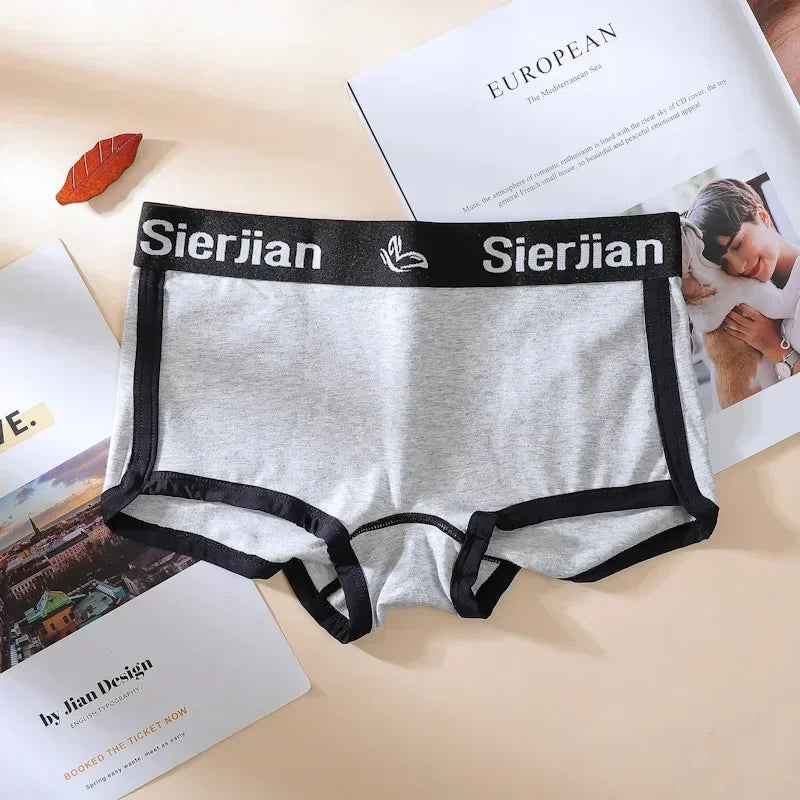 Sports Fitness Panties for Women Cotton Female Underwear Mid-waist Underpants Cozy Underwear Women Safety Pants Womens Shorts