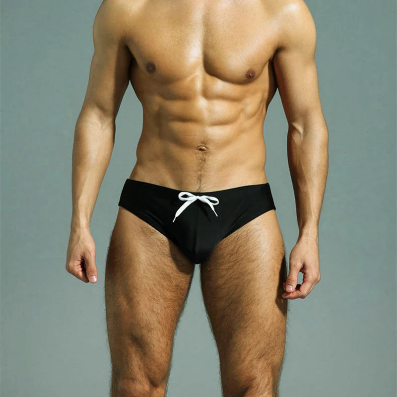 Mens Swimwear Sexy Briefs Swimsuits Trunks Beachwear Summer Surf Board Wear Men Swimming Brief Bikini Underwear Spa Underpants