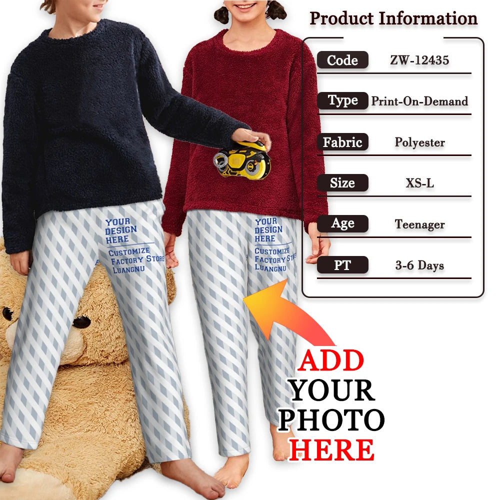 Customise Kids Shorts Summer Beach Children's Sport Shorts Custom Loungewear Trousers Boys Girls Pajama Pants Personalized Gifts