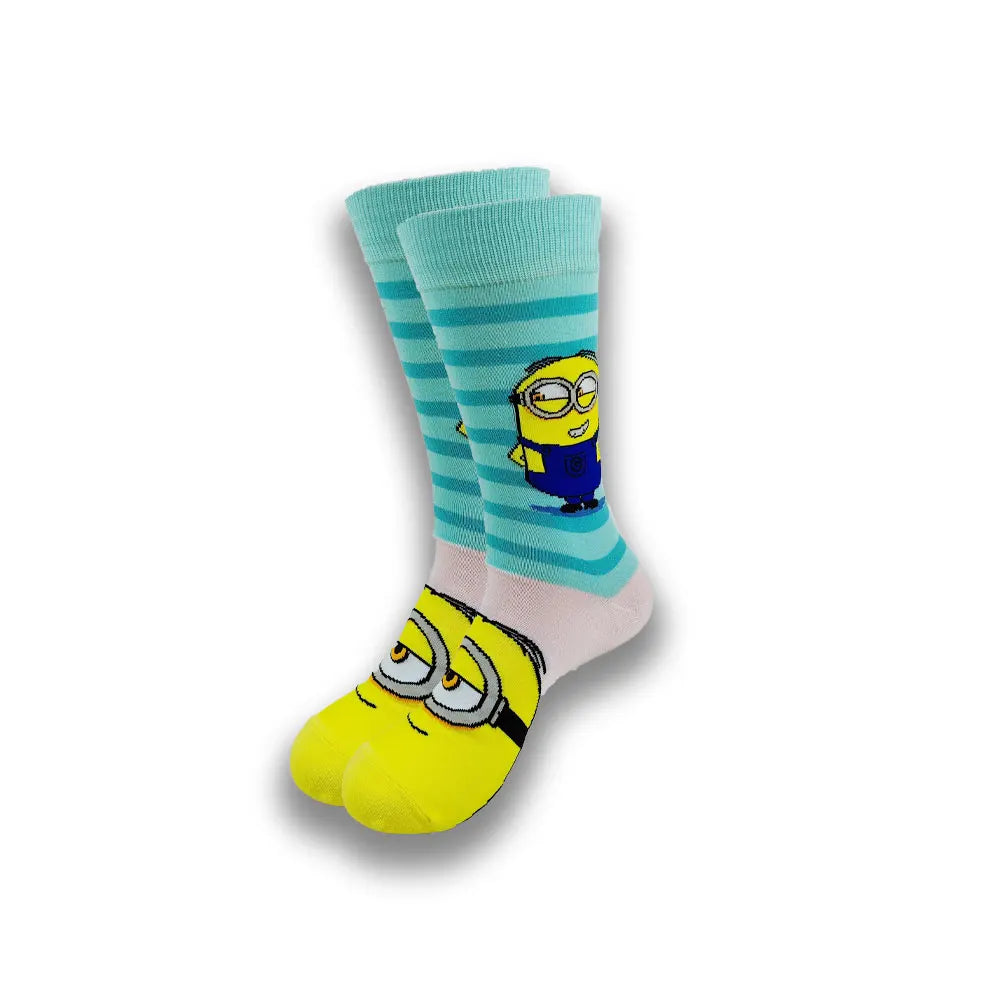 Anime Cute Cartoon Hip Hop Personality Street Style Happy Novelty Printing and Dyeing Men and Women Socks