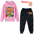 Sprunki Kids Anime Cute Hoodies Pants Set Children Autumn Winter Clothing Boy Girl Cartoon Hooded Top Fashion Trousers Gift 2025