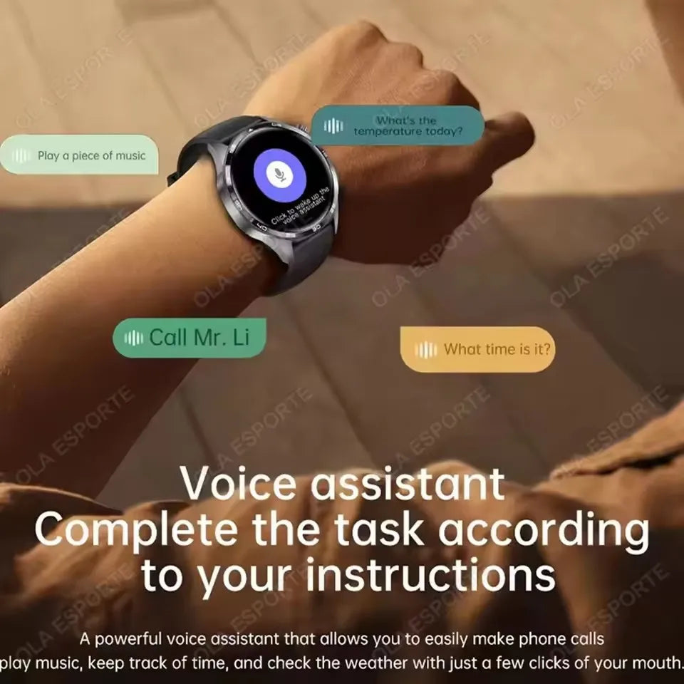 Smart Watches For Men Women 1.5" 360*360 HD Screen 330mAh Battery Heart Rate Sleep Health Bluetooth Call Watches For Man