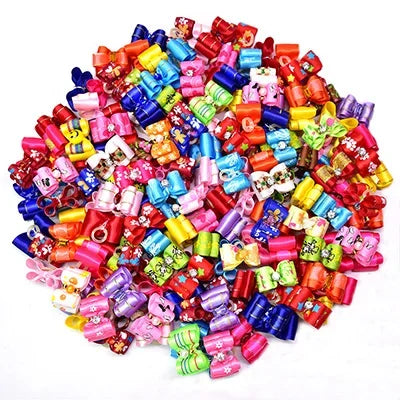 Pet Decorate Bows Dog Hair Bows for Small Dogs Hair Accessories Grooming Puppy Bow Hair Rubber Bands Dogs Bows Pet Accessories